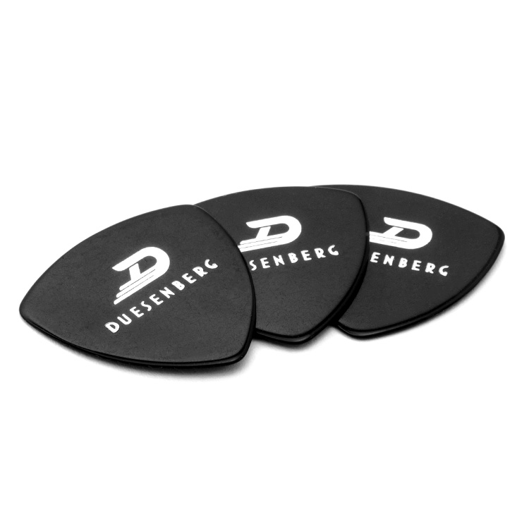 Duesenberg Zelluloid Plektren, Black (Large)
